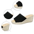 thumbnail image 5 of HNMKIU Platform Sandals Summer Platform Slides Open Toe Comfortable Thick Sole Style for Women Causal Everyday Classic Fit Summer Shoes Red,6.5, 5 of 8