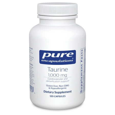 Pure Encapsulations Taurine 1 000 mg | Amino Acid Supplement for Liver Eye Health Antioxidants Heart Brain and Muscles* | 120 Capsules