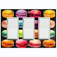 thumbnail image 1 of Metal Light Switch Plate Cover Colorful Macarons French Desserts CAK018, 1 of 13