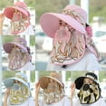 thumbnail image 2 of Sun Hat Foldable Wide Brim Cotton Foldable Ponytail Summer Hat for Climbing, 2 of 8