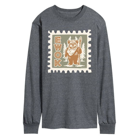 Star Wars - Ewok Stamp - Men's Long Sleeve Graphic T-Shirt