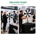 thumbnail image 4 of WinSpin 24" Display Prize Wheel Black & White DIY Tripod 12 Slot Modular Custom Spinning Wheel for Pop Up Trade Show, 4 of 9