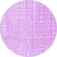 thumbnail image 1 of Ahgly Company Indoor Round Solid Purple Modern Area Rugs, 3' Round, 1 of 4