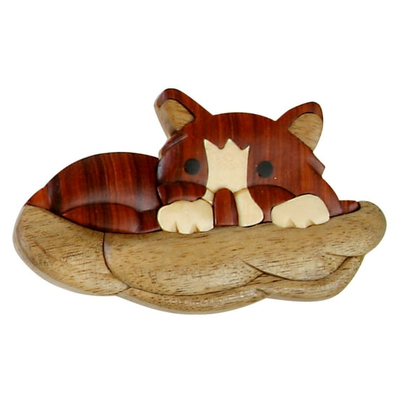 Kitten Wooden Magnet