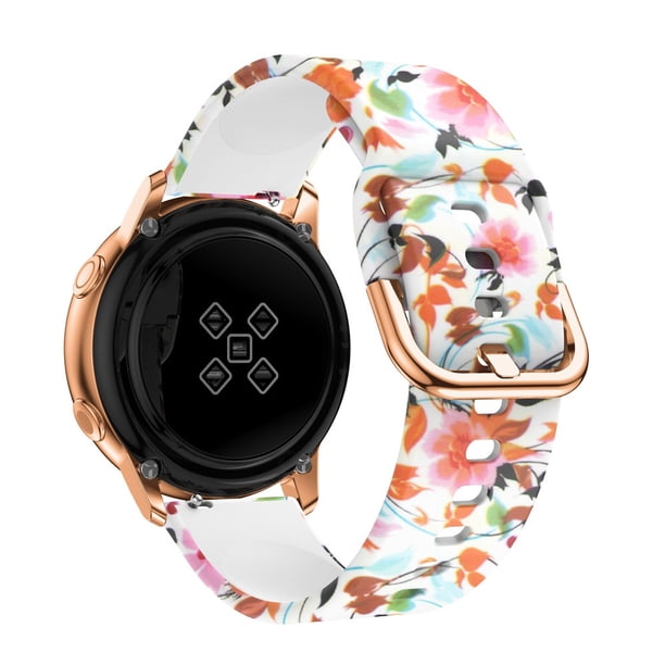 Correa de silicona Original de 20mm para Samsung Galaxy Watch Active 2 40/44mm / 3 41mm, pulsera inteligente para Huawei GT 2 42mm Tan Jianjun unisex