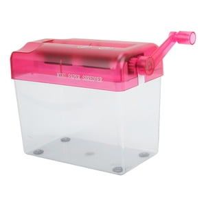 Mini Shredder, Structure compacte de la masse de la mèche manuelle ABS Matériel pour le ménage pour bureau pour l'école