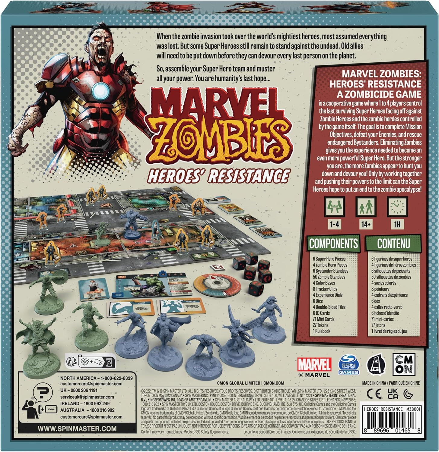 Marvel Zombies: Heroes’ Resistance, Marvel Comics Strategy Board Game, for Adults and Teens Ages 14+