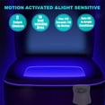 thumbnail image 6 of Rechargeable LED Toilet Light, Motion Activated, 8 Color Changing, Waterproof, Indoor Night Light for Bathroom, 6 of 8