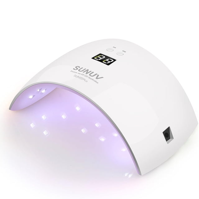 Lámpara de uñas UV SUNUV SUN9X Plus, secadora para esmalte en gel, color rosa
