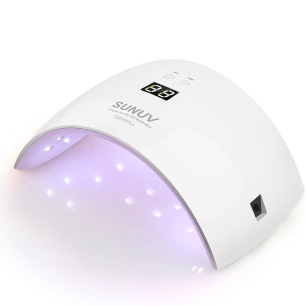 Lámpara de uñas UV SUNUV SUN9X Plus, secadora para esmalte en gel, color rosa