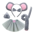 thumbnail image 2 of Disfraz de ratón Niños Cabello para niños para Vestidos con accesorios de disfraces de arco de la nariz para la presentación de de fiesta Estilo C, 2 of 8