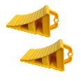 thumbnail image 1 of 2Pack Portable Wheel Chock with Handles Vehicle Car Truck Wheel Anti-Slip Plastic Base Tire Support, 1 of 5
