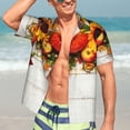 thumbnail image 5 of Picia Thanksgiving With Autumn Gentle Cotton Regular Fit Short Sleeve Casual Hawaiian Shirt for Men-X-Large, 5 of 9