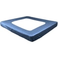 thumbnail image 2 of D.N.G. BEDDINGS 1 Piece Box Spring Cover - 100% Egyptian Cotton, 800 TC, Wrap Around 4 Sides Bed Skirt for Hotel & Home, Fits Box Springs up to 18 Inch - Cal King, Stripe Medium Blue Color, 2 of 8