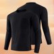 thumbnail image 1 of Blusas y camisas de manga larga con cuello redondo para hombre, estilo casual, a la moda, de color liso, para correr, fitness, con cremallera elástica alta, bolsillo, manga larga, cuello redondo, para, 1 of 7