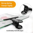 thumbnail image 3 of 10 Pack Large Bull Binder Paper Clips Metal Hinge Clip For Crafts Bags Photos At Home & Office (63mm), 3 of 4