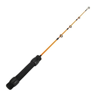 YLLSF 50cm Fiberglass Ice Fishing Rod Winter Spinning Pole Ultralight With  EVA Handle 