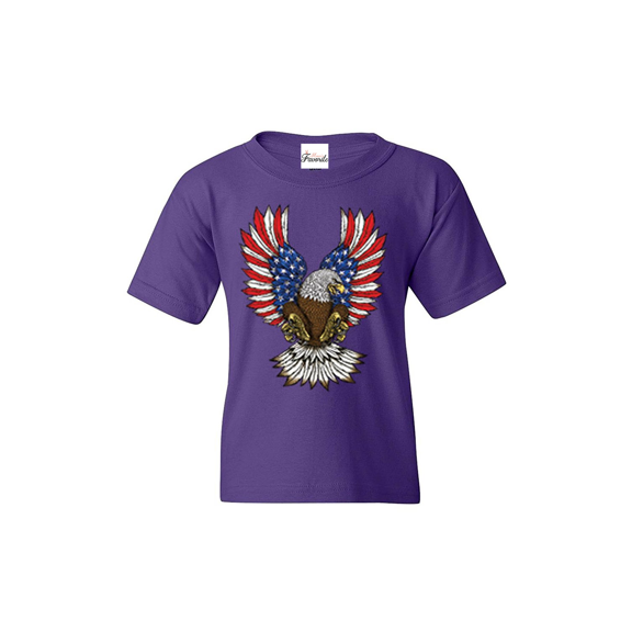 Big Girls T-Shirts and Tank Tops - American Flag 4th of July