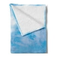 thumbnail image 2 of Driftwood Soft Flannel Fleece Throw Blanket, Seascape Theme Branches on the Sandy Beach of Cuba and the Sky Image, Cozy Plush for Indoor and Outdoor Use, 50" x 60", Turquoise Sky Blue, by Ambesonne, 2 of 5