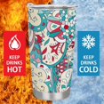 SKYSONIC 20oz Tumbler with Lid Insulated Full Print Auto Cup,Ethnic