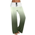 thumbnail image 2 of Otvok Women Casual Gradient Print Trousers Bandage Comfortable Straight Pants, 2 of 6