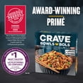 thumbnail image 2 of CRAVE Soy Garlic Noodles with Beef Crumble Noodle Bowl, 340 g Box, CRAVE SOY GARLIC NOODLES W/BEEF, 2 of 15