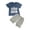 outfits-Blue, variant on TOWED22 Toddler Boys Clothes Set Short Sleeve T-shirt Top Elastic Waist Pocket Shorts Solid 2Pcs Outfits(Blue,2-3 Y)
