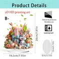 thumbnail image 4 of YWIYIUD 1PC Easter Decoration Spring Rabbit Ornament 2D Acrylic Desktop Ornament Cartoon Cute Easter Rabbit Designs Decoration Accessories for Living Room Holiday Party Supplie Home Decor 8inch, 4 of 8