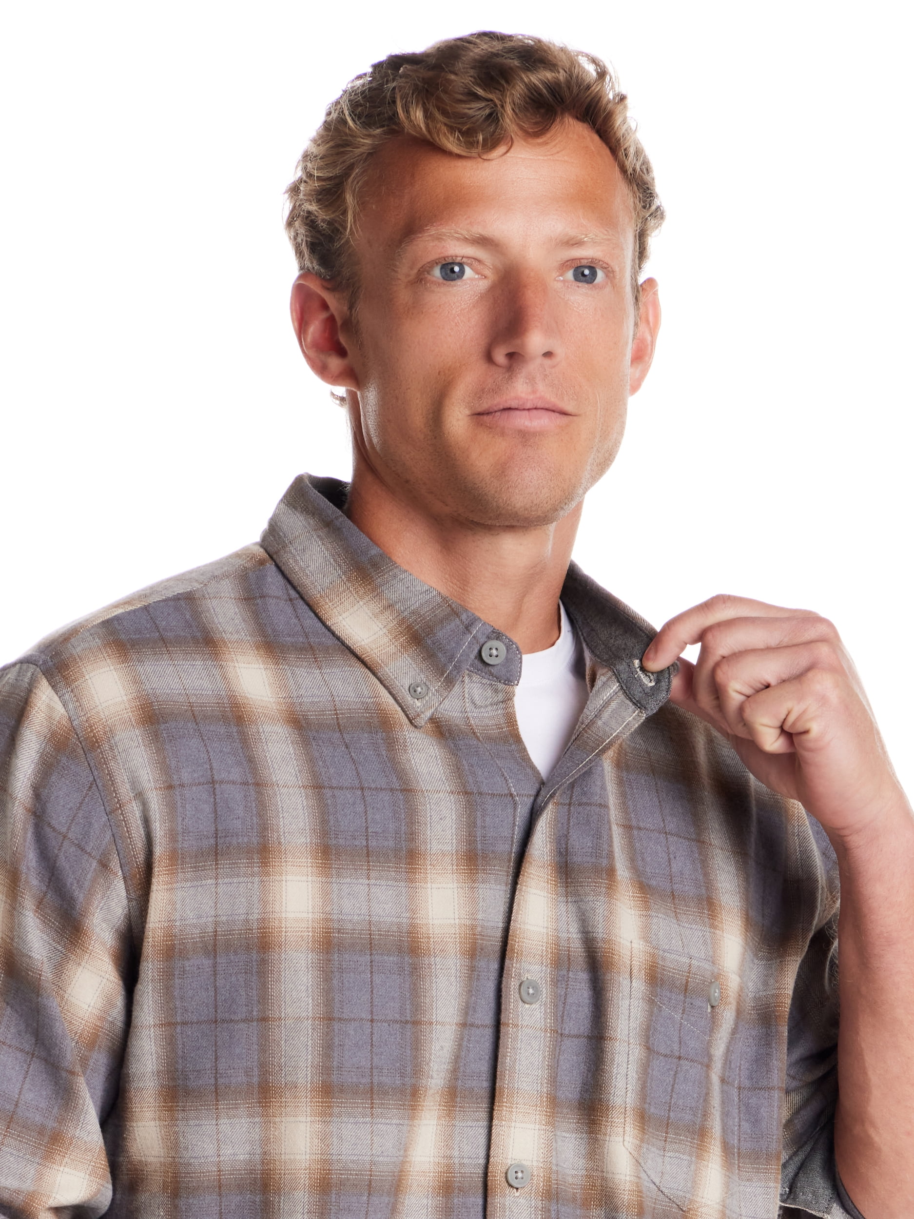 Frontier Threads Men's Long Sleeve Button Down Traditional Plaid Flannel