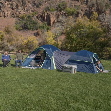OZARK TRAIL 8 PERSON DUAL DOME TENT – 17FT. X 9FT. – 21.89 LBS.