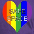 thumbnail image 3 of CafePress - Safe Space In Heart Dark T Shirt - Men's Classic Graphic Cotton T-Shirt, 3 of 4