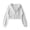 White#9527, variant on BOOMNY Womens Long Sleeve Cropped Hoodies Solid Y2K Pullover Hoodie for Women Trendy Casual Streetwear Hooded Sweatshirts