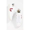 thumbnail image 4 of Zapatillas Veja V-12 Leather para hombre extra blanco/Marsala/Nautico, 4 of 6