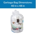 thumbnail image 3 of Colonial Bag Trash Bags, Heavy Duty, 45-gallon, 40 in x 48 in, 250 Ct, 3 of 5