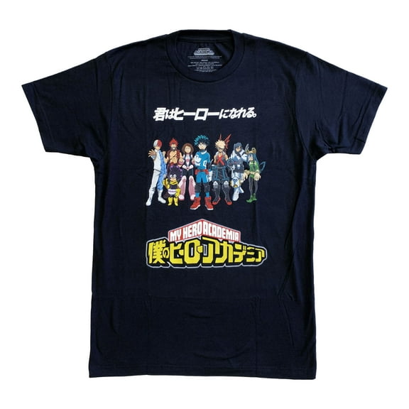 My Hero Academia Main Group Adult T-Shirt L