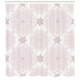 thumbnail image 3 of Ambesonne Purple Mandala Shower Curtain, Victorian Damask, 69"Wx70"L, Pale Pink White, 3 of 3
