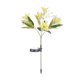 thumbnail image 2 of Luces de estaca de flores alimentadas por energía solar para exteriores, 7 flores artificiales LED, 42 LED blancos cálidos, decoración de camino de jardín impermeable de 28.74 pulgadas | Iluminación, 2 of 6