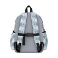 thumbnail image 3 of Blue and White Checkered Pattern Backpack for School, Cute School Bag with Adjustable Shoulder Straps and Padded Back, 13.4"x11"x4.7", 3 of 5