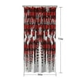 thumbnail image 5 of Red Christmas Pattern Shower Curtain 36"x72" ,Bathroom Decorative Shower Curtains Set with 12 Hooks,Modern Waterproof Washable Shower Curtain, 5 of 6