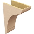 thumbnail image 5 of 8"W x 16"D x 24"H Classic Olympic Rough Cedar Woodgrain TimberThane Corbel, Primed Tan, 5 of 6