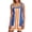 Blue, variant on Women's Striped Mini Dress Boho Strap Sundress Summer Cover Up Dress for Beach M