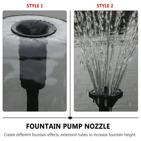 Baluue 8 Pcs Fountain Pump Nozzle Set Water Spray Heads for Pond Fountain Submersible Pump Pool