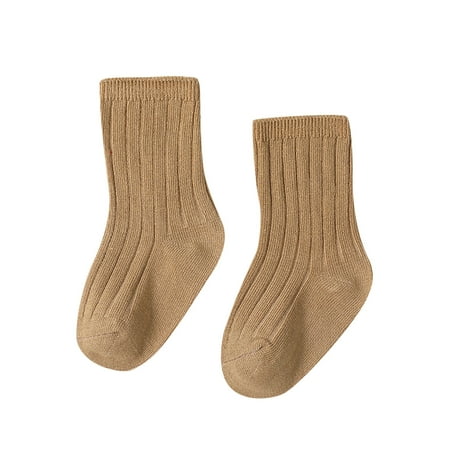 

EFGYYF Toddler Socks Baby Socks Girl Children s Socks Boys And Girls Cotton Socks Double Needle Mid Calf Baby Baby Solid Color Socks B 3-5 Years