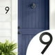 thumbnail image 4 of Herramientas y mejoras para el hogar Números de casa de metal modernos de 5 pulgadas Número de puerta Letras y números de dirección de casa para letreros exteriores Letrero con número de puerta, 4 of 5
