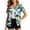 Blue, variant on Christmas Hawaiian Shirts Women Funny Santa Claus Graphic Button Down Shirts Ugly Xmas Holiday Casual Button Up Tops,White XXL