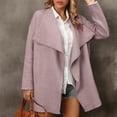 thumbnail image 6 of Lovskoo 2024 Cardigan Sweaters for Women Open Front Lapel Collar Loose Long Sleeve Cardigan Purple, 6 of 9