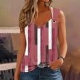 thumbnail image 2 of Jewelreauty Tank Tops for Women 2024 Casual Sleeveless Color Block Shirts Summer Loose Going Out Tops (2XL, Red), 2 of 4