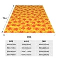 thumbnail image 3 of Pofeuu fall retro maple leaf Print Ultra-Soft Micro Fleece Blanket,for Bed Or Sofa,All Season Throw Blankets Flannel Blanket-60"x50", 3 of 7