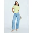 thumbnail image 2 of Scoop Women's Pull-On Cropped Barrel Pants, Sizes XS-XXL, 2 of 6