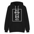 thumbnail image 5 of ZHOUCHANKIDS Mens Autumn and Winter Letter Oversize Loose Hooded Pullover Sweater Top Blouse Coat Black Medium, 5 of 5